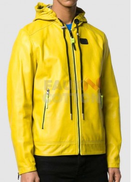 Men's Yellow Hoodie Jacket